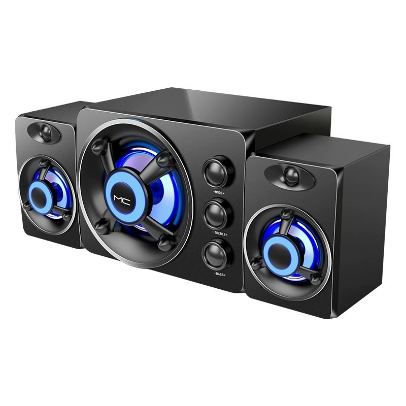 Głośniki komputerowe LED, przewodowe, bezprzewodowe, Bluetooth, system audio, kino domowe, soundbar przestrzenny, do komputera, telewizora_voghion.com