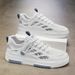 Men's Skate Shoes With Good Grip, Breathable Lace-up Sneakers_voghion.com