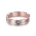 LOFTILY Titanium Steel Ring For Women, Light Luxury Engraved 'When I Am With You', Zircon Ring, Niche Couple Rings_voghion.com