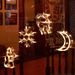 Christmas Suction Cup LED Lights - Snowman, Reindeer, Snowflake, Bell, Tree Window Decoration For Holiday Festive Decor"_voghion.com