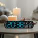 Reloj digital electrónico multifuncional con alarma LED y pantalla LED de escritorio 5512_voghion.com