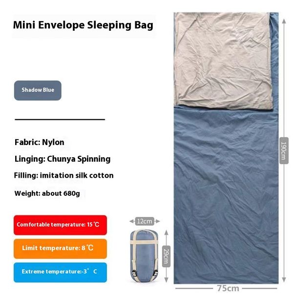 Saco de dormir ligero para exteriores, de verano, mini, para acampar, para todas las estaciones, delgado, para adultos, portátil, ultraligero, tamaño pequeño, para senderismo_voghion.com