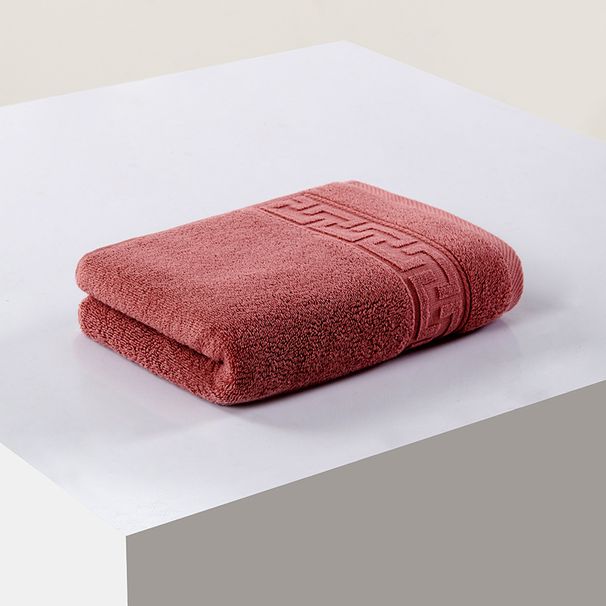 Pure Cotton Thickened Adult 115g 34*75CM Patterned Satin Plain Color Absorbent Face Towel_voghion.com