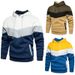 Męska bluza z kapturem z jednolitym kolorem, sportowa bluza z kapturem, bluza z kapturem, luźny top na jesień i zimę_voghion.com