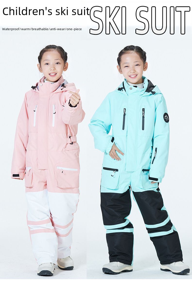 Neuer Skianzug für Jungen und Mädchen, warmer, atmungsaktiver Anzug für Jungen_voghion.com