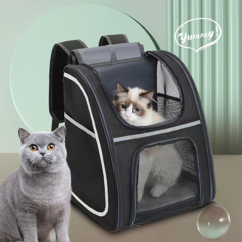 Carrier Outdoor Bag Portable Breathable Backpack Foldable Large Capacity Cat Travel Small Pet_voghion.com
