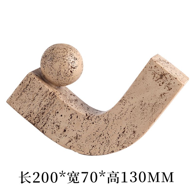 Gancio decorativo geometrico astratto a sfera, stile Wabi-Sabi, modello luminoso, per soggiorno, studio, armadietto per vino, morbido_voghion.com