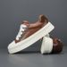 Genuine Leather Men's Casual Board 2025 New Thick Bottom Color Versatile Low Men's Fashion Wide Lace Youth Casual Shoes Fashion Versatile_voghion.com
