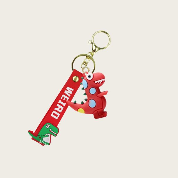 Dinosaurier Kreative Figur Rucksack Schlüsselbund Schlüsselbund Auto frauen Niedlichen High-end-Anhänger_voghion.com