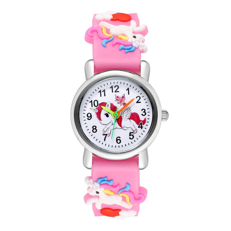 Orologi per bambini Orologio luminoso per bambini Unicorno Orologio elettronico luminoso in silicone con cinturino (2 pezzi/set)_voghion.com