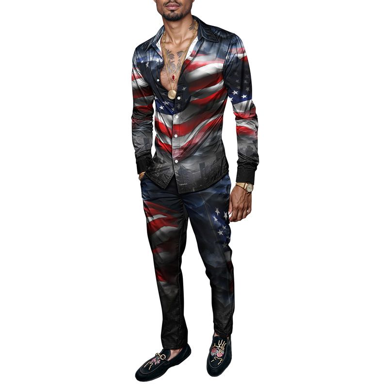 2025 Neues Frühjahr/Sommer-Zweiteiler-Set für Herren, luxuriös, leicht, Party, Langarmanzug, modisches Design, hohe Qualität_voghion.com