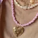 Catene Moda Collana con ciondolo a cuore irregolare Corda spessa Catena clavicola N2UE_voghion.com