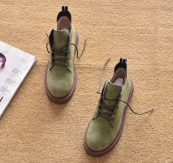 Round Head Thick Bottom European American Foreign Trade Spring And Autumn Boots_voghion.com