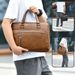Men's Business Handbag Horizontal Men's Bag Shoulder Bag Messenger Bag High End Large Capacity Commuter Briefcase_voghion.com