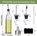 Ölspender-Set aus Glas – 2 Flaschen mit Ausgießern und Etiketten_voghion.com