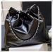 New 22bag Trash Women's 19bag Cowhide Small Style Quilted Chain Shopping Tote Crossbody Bag_voghion.com