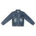 Abbigliamento da uomo, capispalla, giacca alla moda, abito in denim lavato ampio con design a cerniera_voghion.com