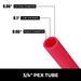 VEVOR 3/4" X 500Ft PEX Tubing Oxygen Barrier O2 EVOH Pex-B Red Hydronic Radiant Floor Heat Heating System Pex Pipe Pex Tube (3/4" O2-Barrier, 500Ft/Red)_voghion.com
