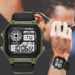 Men's Watches Nylon Canvas Men's Thin Square Classic Student Watches With Retro Electronic Watches Luminous Waterproof Movement._voghion.com