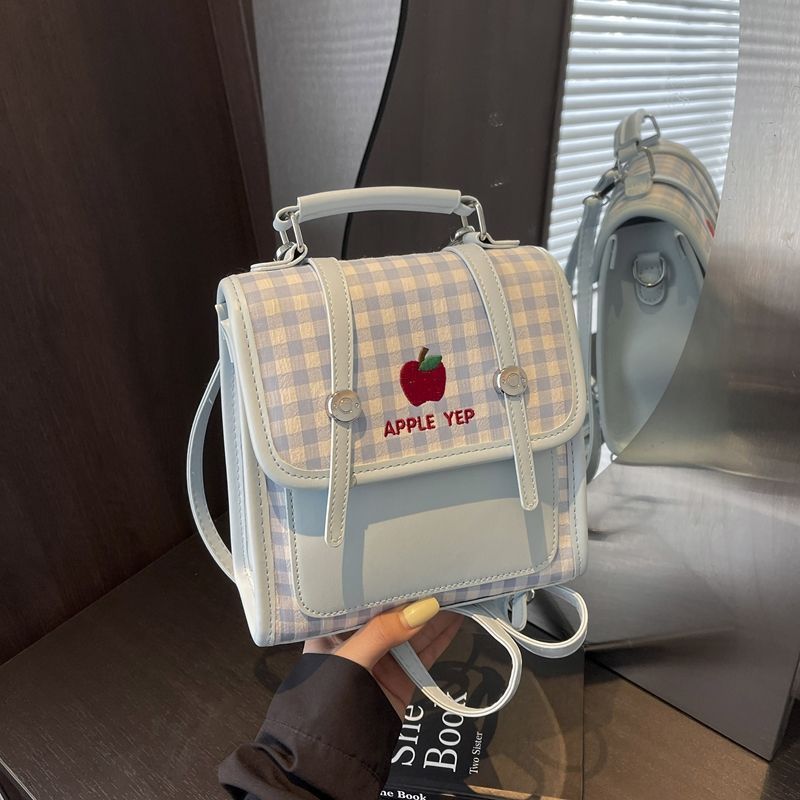 Borsa a tracolla con zaino testurizzato di alta qualità, multifunzionale e alla moda da donna, casual e versatile_voghion.com