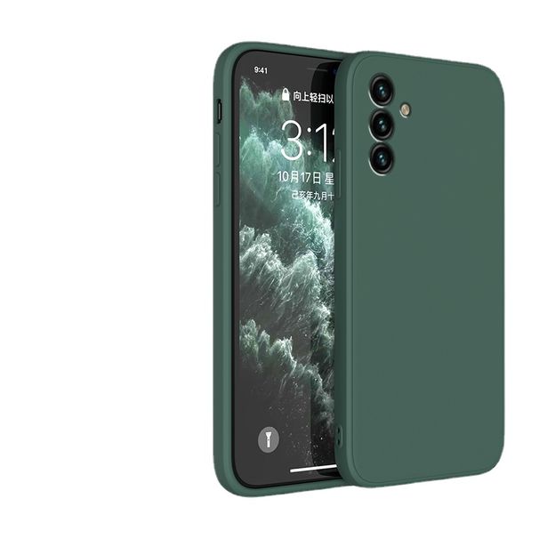 Zachte Siliconen Vierkante Frame Case voor Samsung Galaxy A14 A34 A54 A13 F13 A04 A04E 4G 5G coque Camera Beschermende Back Cover_voghion.com