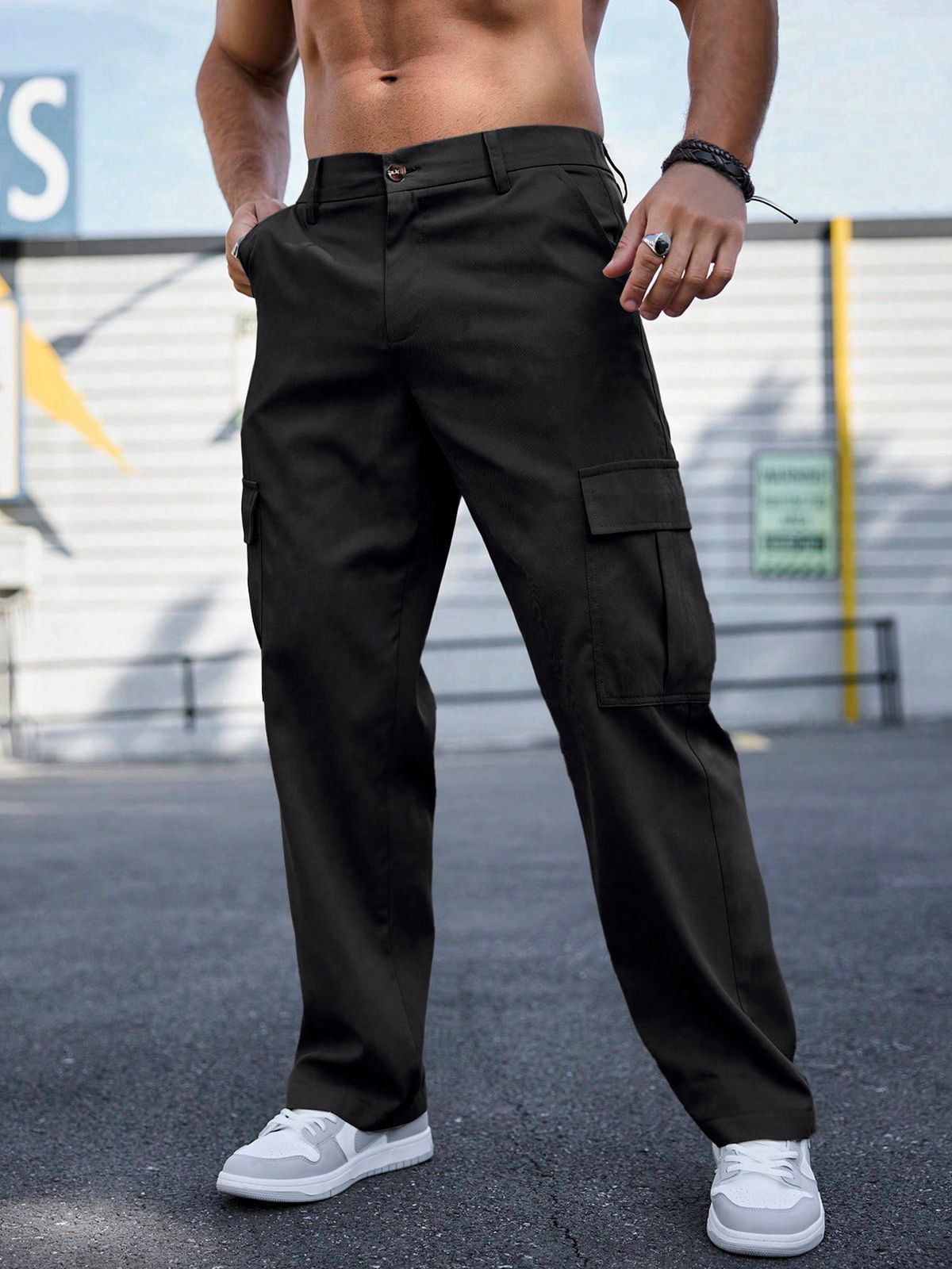 New Men's Workwear Casual Pants Multi Pocket Trousers Suitable For Daily Use_voghion.com