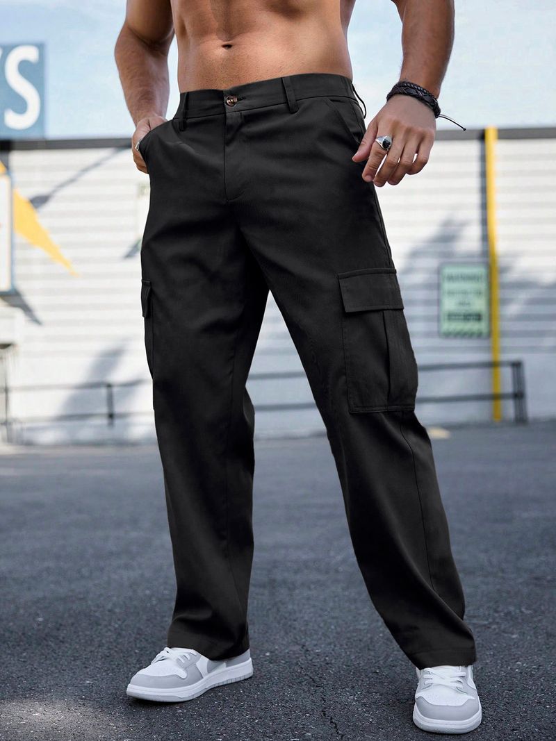 Neue Herren-Arbeitskleidung, Freizeithose, Multi-Pocket-Hose, geeignet für den täglichen Gebrauch_voghion.com