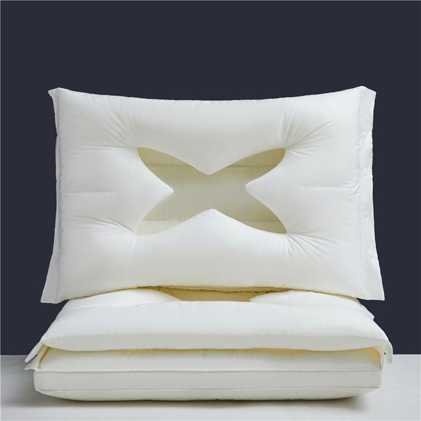 New Cotton Double Layer Detachable Starry Sky Pillow Core Cervical Vertebrae Protection Pillow Two In One Single Hotel Pillow_voghion.com