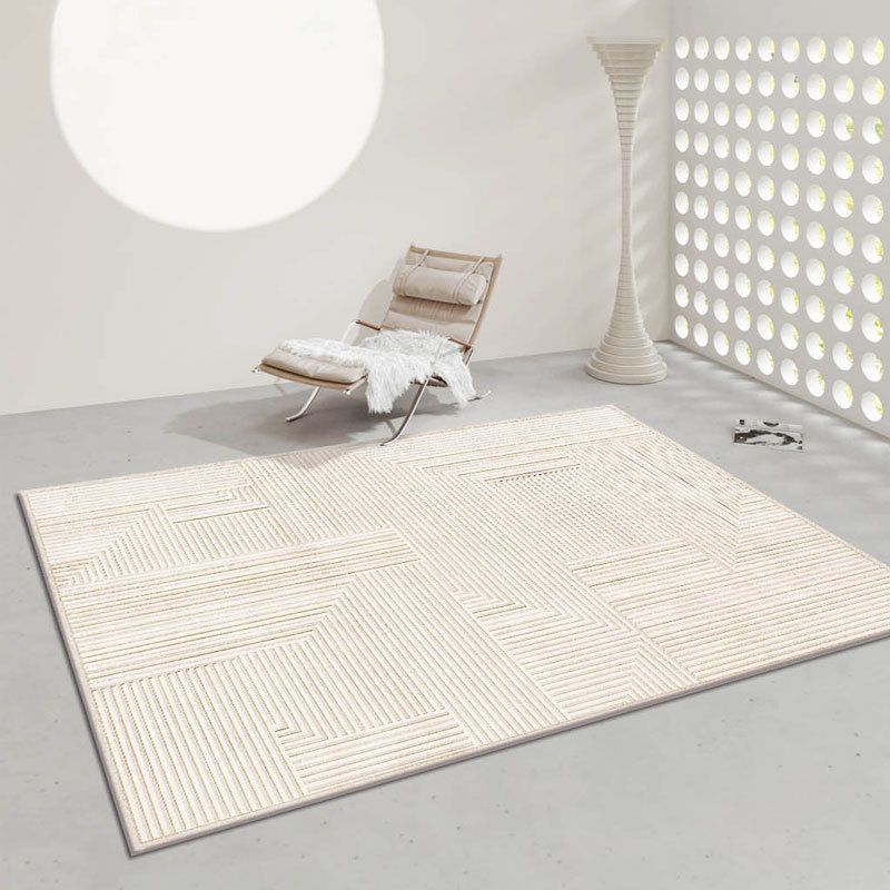 Ziemeļvalstu ģeometriskais augstas kvalitātes dīvāns lielas platības paklājs viesistaba kafijas galdiņa paklājs mūsdienīgs, vienkāršs pelēks guļamistabas mājas grīdas paklājs_voghion.com