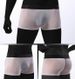 2025d Intimo maschile GAY giapponese e coreano trasparente a rete sottile ultra elastico a vita bassa con bordo largo boxer taglie forti_voghion.com