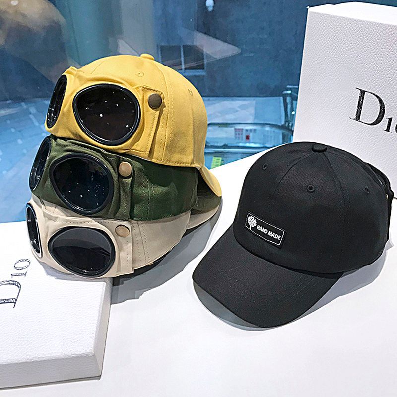 Zhuoxinder Streetwear Baseball Breathable Windproof Fashion Glasses Peaked Cap for Daily Wear -Army Green_voghion.com