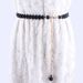 Sweet Pearl Women, Versatile Elastic Thin Belt For Dresses, Waist Cincher With Metal Chain And Rhinestones_voghion.com