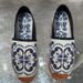 Women's Flat Shoes With Printed New Rope Blue And White Porcelain Design, Casual Fresh Literary Comfortable Versatile_voghion.com