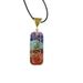 Collana con ciondolo in pietra curativa dei 7 chakra - Gioiello energetico in cristallo naturale per yoga e meditazione con catena regolabile da 45 cm, regalo spirituale perfetto._voghion.com