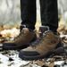 Autumn Winter High-top Outdoor Warm Hiking Cotton Couple Style Trekking Shoes Plus Size_voghion.com