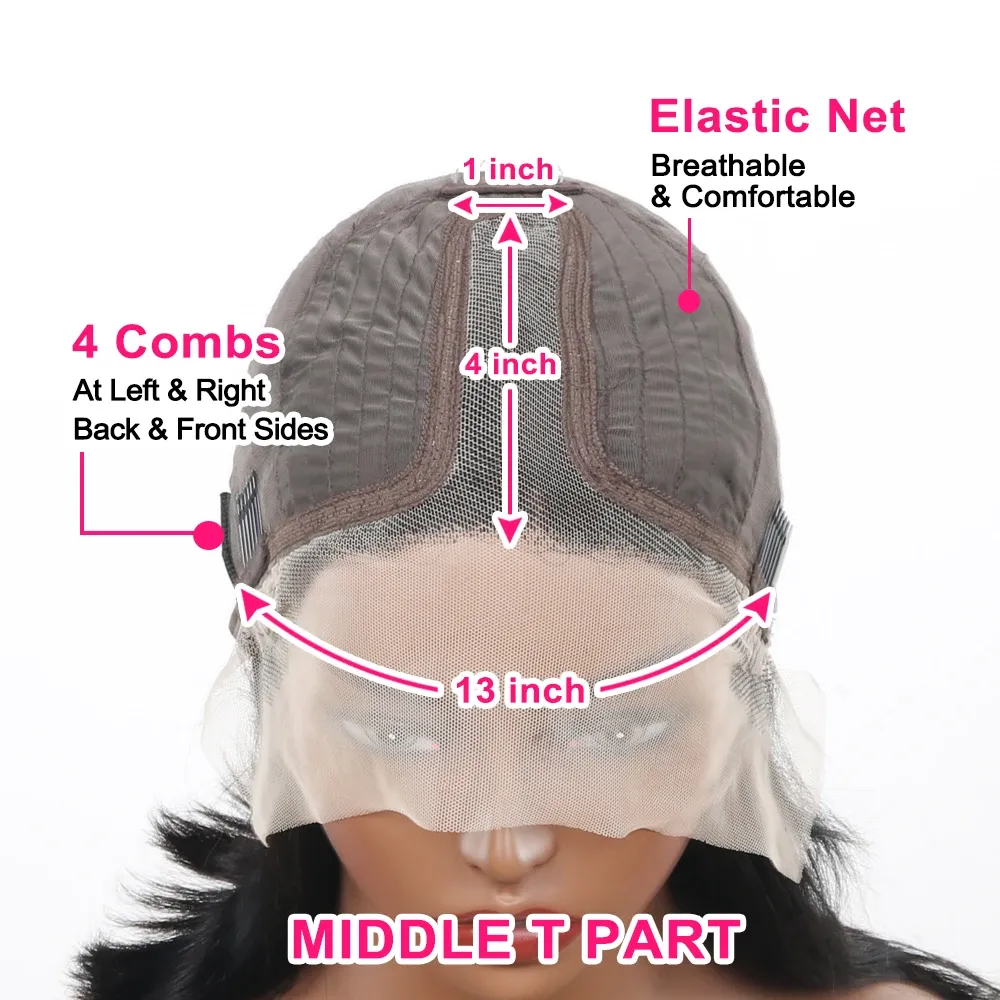 Rövid bob paróka Jerry göndör emberi hajból Paróka mély hullámos csipkefrontális paróka remy haj_voghion.com