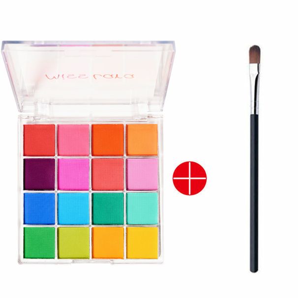MISSLARA - Ombretto colorato, nuovo, 16 pezzi, perlato, opaco, color terra, speciale per il trucco da palcoscenico_voghion.com