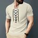 Men's Clothing Cardigan Drawstring Round Neck Sports Polo Shirt_voghion.com