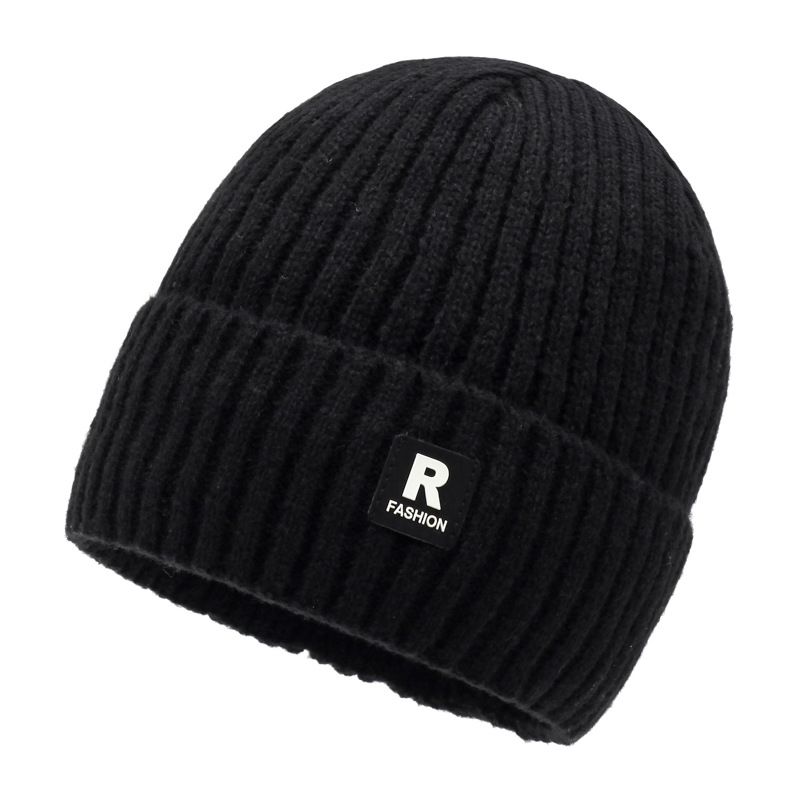 Men's Wool Hat New Winter Plus Velvet Thickened Large Head Circumference Knitted Hat Cold Proof Warm Ski Hat_voghion.com