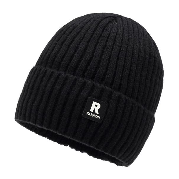 Men's Wool Hat New Winter Plus Velvet Thickened Large Head Circumference Knitted Hat Cold Proof Warm Ski Hat_voghion.com
