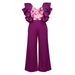 Clothing Spring And Summer Low Cut Backless Jumpsuit Large Size Party Style Temperament Women's Body Suit_voghion.com
