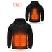 Men's Usb Heated Fleece Hoodie, Thickened Warm Outdoor Casual Wear, Hooded Electric Heating Hoodie_voghion.com