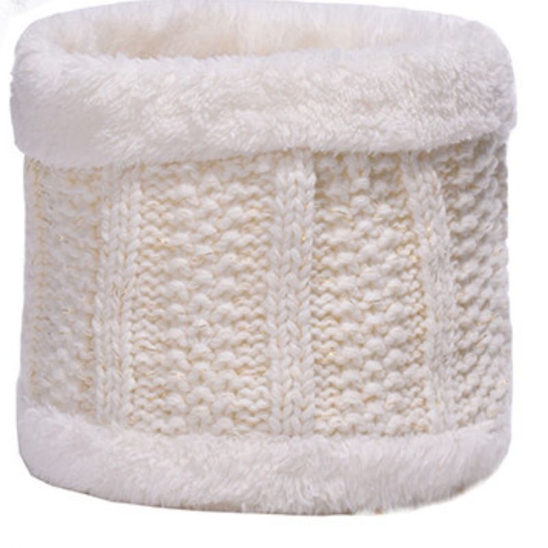 hot selling knitted hat wool hat autumn and winter plus velvet thickened scarf hat set special pullover hat_voghion.com