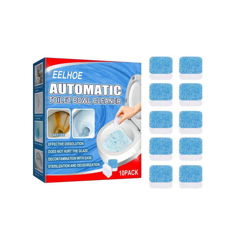EELHOE Toilet Toilet Cleaning Tablet Toilet Block Deodorizing Urine Stains Cleaning Effervescent Tablet Sink Stain Removal Scent_voghion.com
