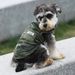 Spring Summer Thin Dog Clothes Army Green Camouflage Two-Legged Short Sleeve T-Shirt For Small, Medium, And Large Dogs_voghion.com