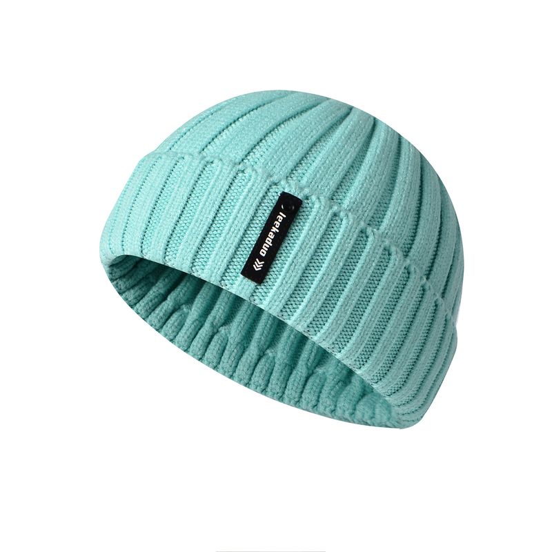 Korean Knitted Beanie Couple Style Hip Hop Street Hat Landlord Hat Yuppie Hooligan Hat Short Round Top Melon Skin Hat_voghion.com