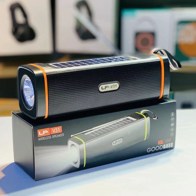 LP-V31 Solární Bluetooth reproduktor Venkovní rádio Svítilna Pohodlné audio Hlasové volání_voghion.com