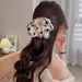 women's Satin Hair Curls, Internet Celebrity Style, Velvet Heart Tie, Chignon Flower, Elastic Hair Tie_voghion.com