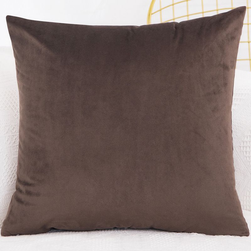 Cuscino per divano in tinta unita, supporto lombare per ufficio, uso in auto, protezione per la vita, schienale, federa in velluto_voghion.com