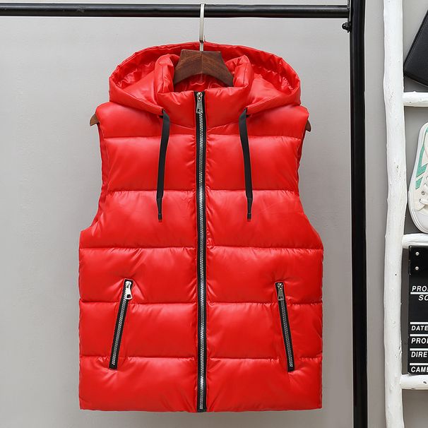 Giacca lucida da uomo autunno inverno in cotone spesso caldo stile coreano alla moda, gilet da coppia_voghion.com